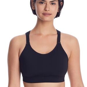 Spanx Flexfeel High Impact Sports Bra Adjustable Straps Black Size 38G